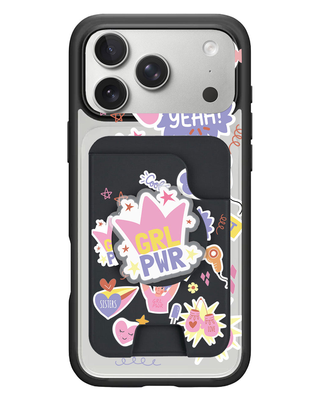 iPhone Magpop Wallet - Girl Power Sticker Pack