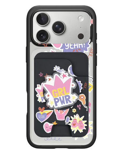 iPhone Magpop Wallet - Girl Power Sticker Pack