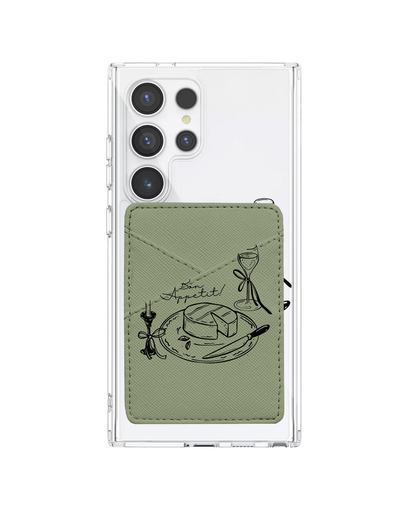 Android Phone Wallet Case - Bon Appetit
