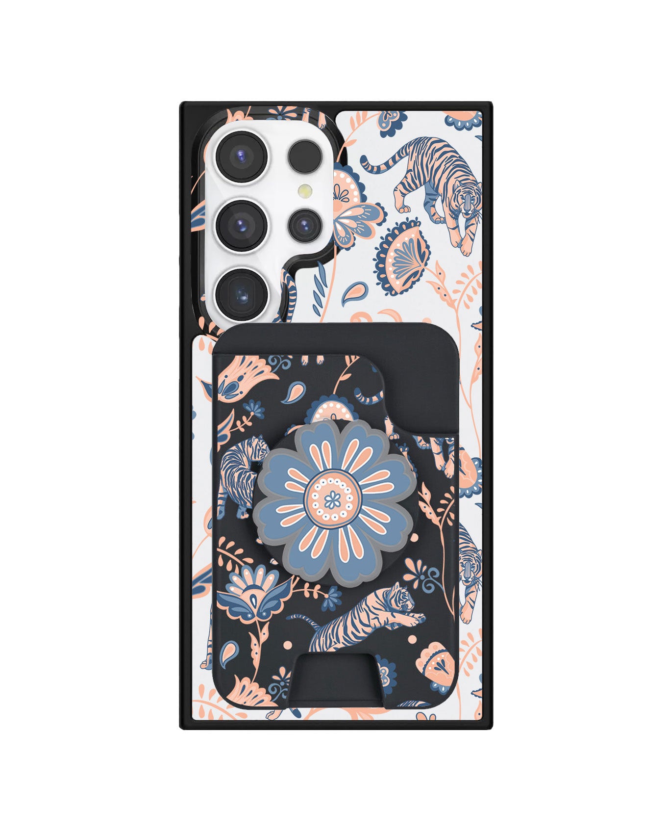Android Magpop Wallet - Tiger & Floral 5.0