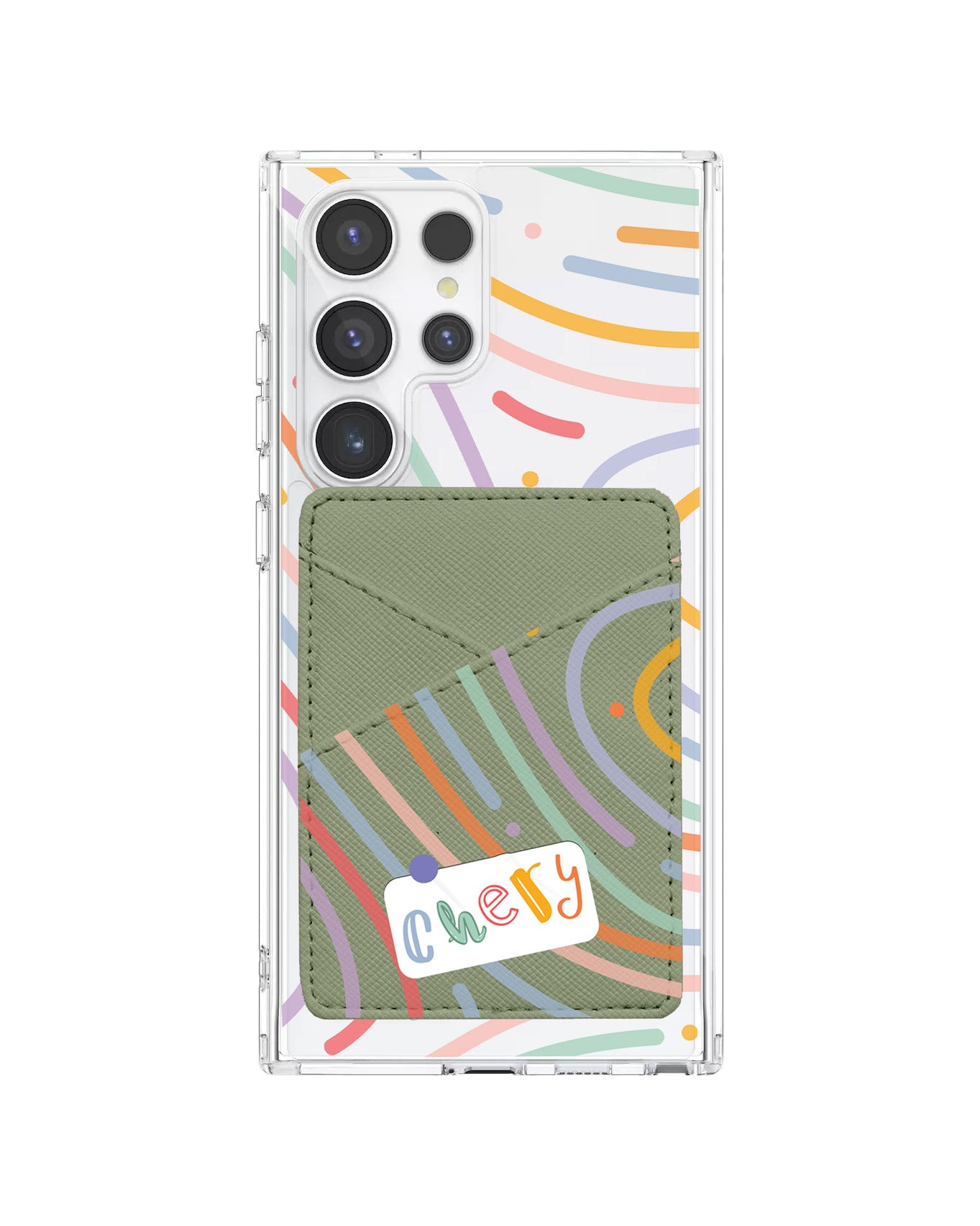 Android Phone Wallet Case - Doodle Monogram 2.0