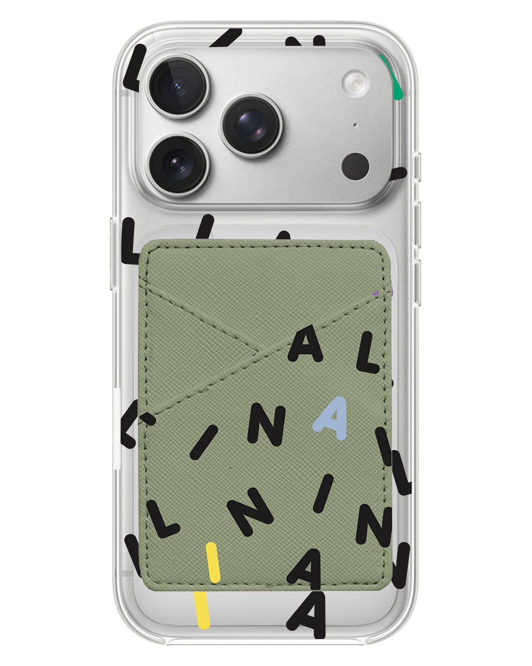 iPhone Phone Wallet Case - Monogram 2.0 Hitam
