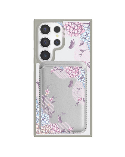 Android Magnetic Wallet Case - Batik Floral