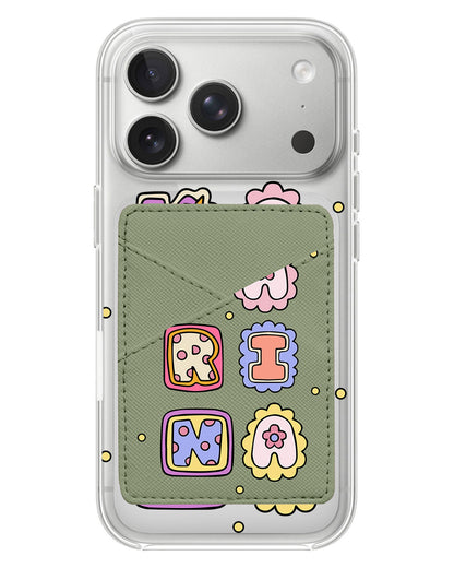 iPhone Phone Wallet Case - Adorable Monogram 2.0