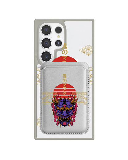 Android Magnetic Wallet Case - Oni Mask