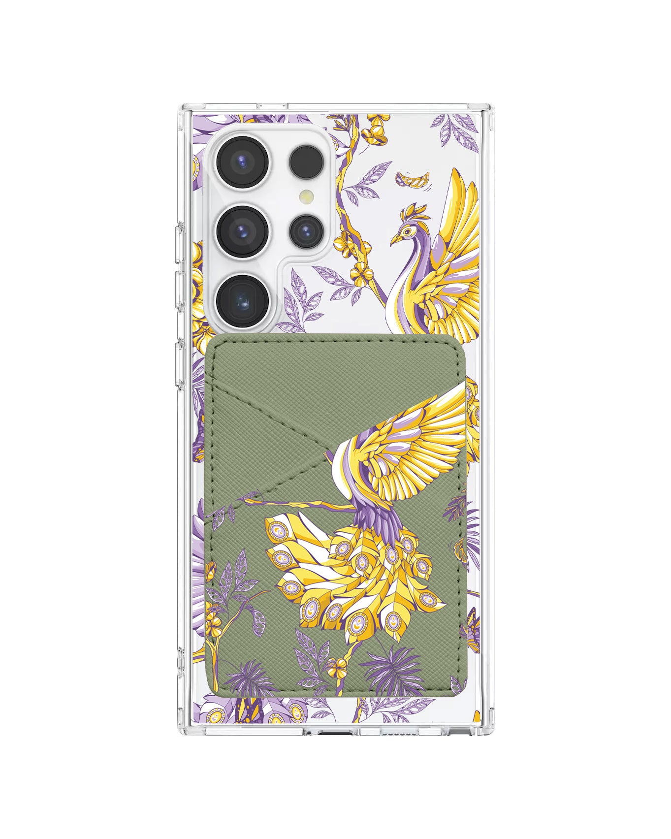 Android Phone Wallet Case - Peacock 3.0