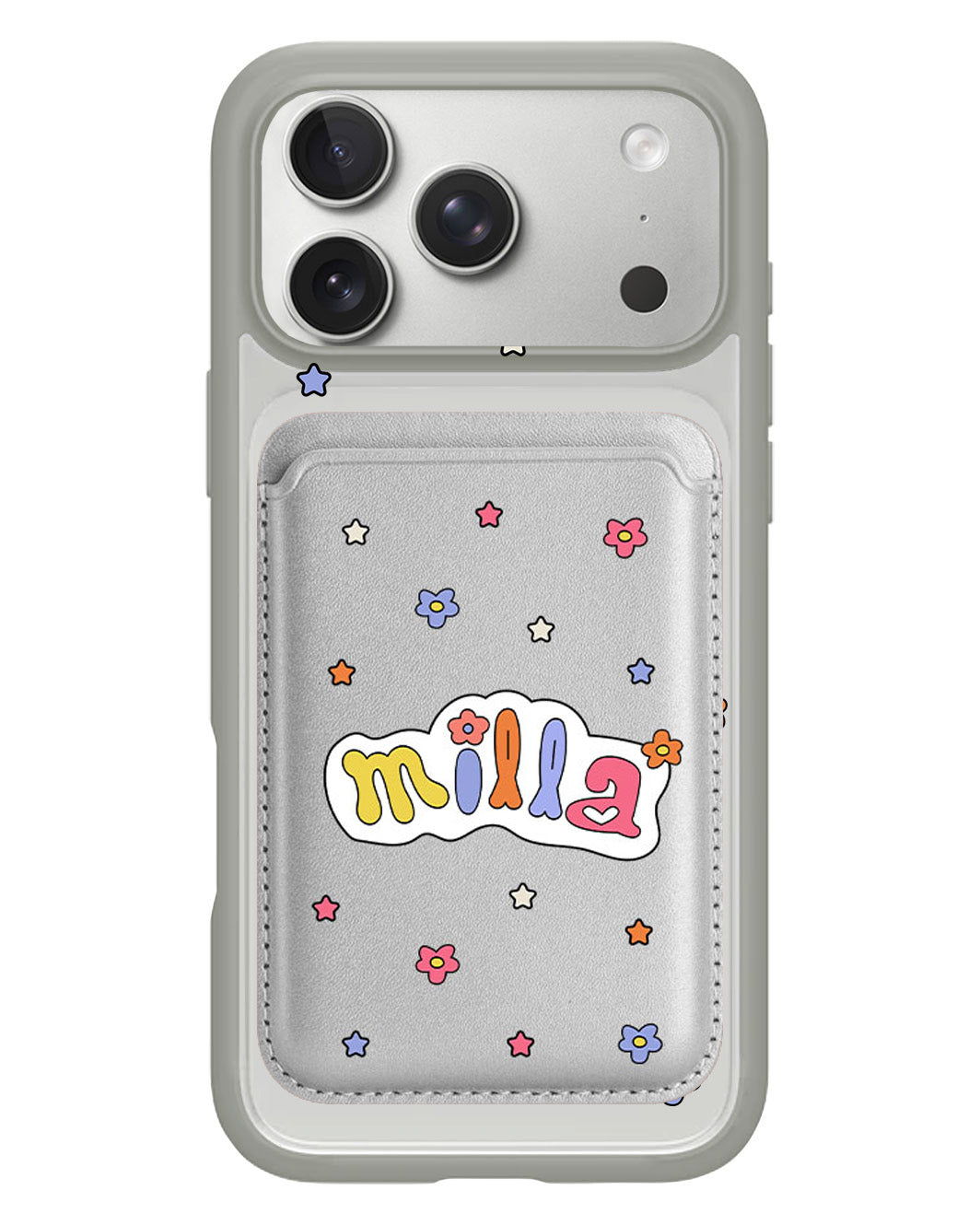 iPhone Magnetic Wallet Case - Adorable Monogram 5.0