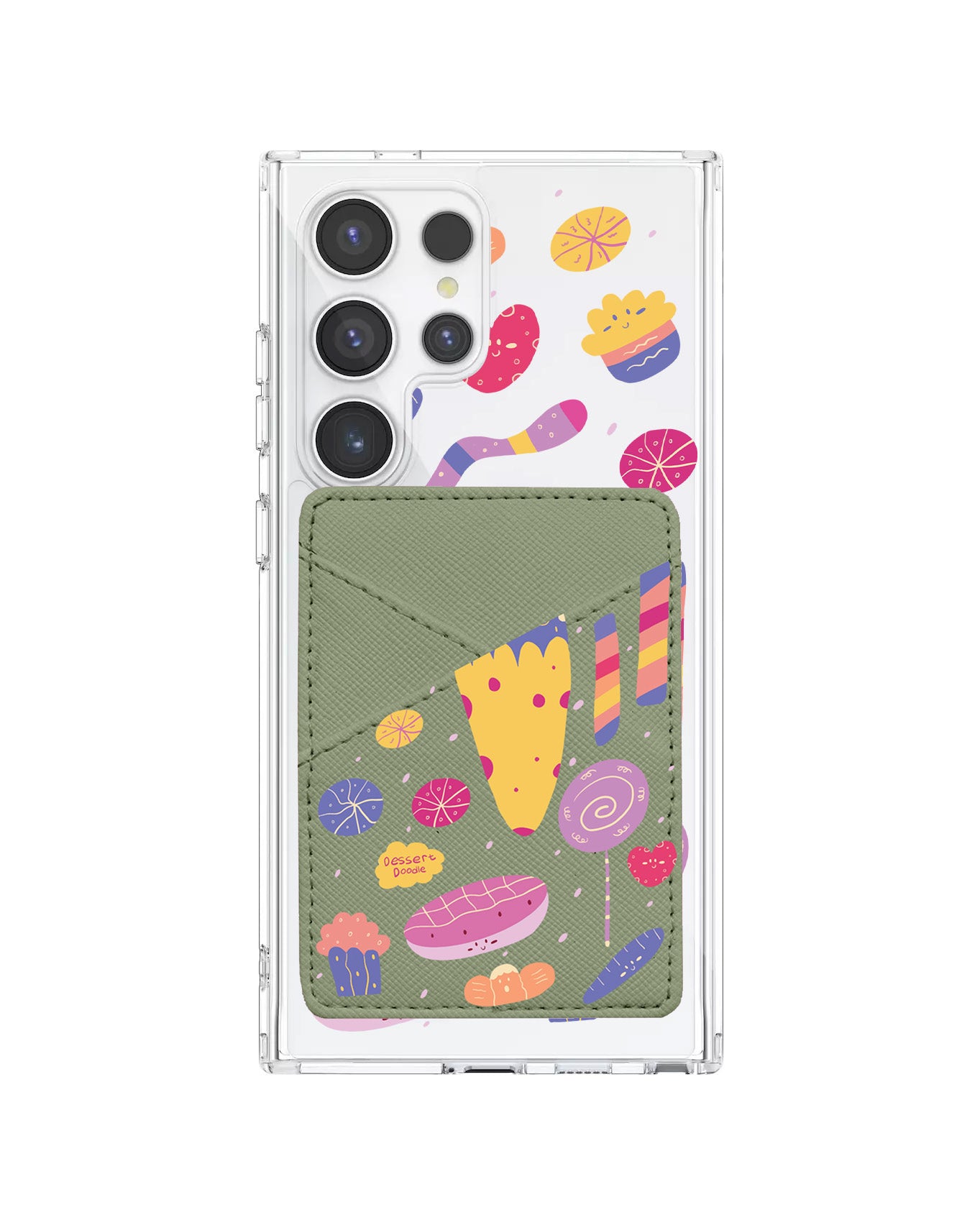 Android Phone Wallet Case - Dessert Doodle