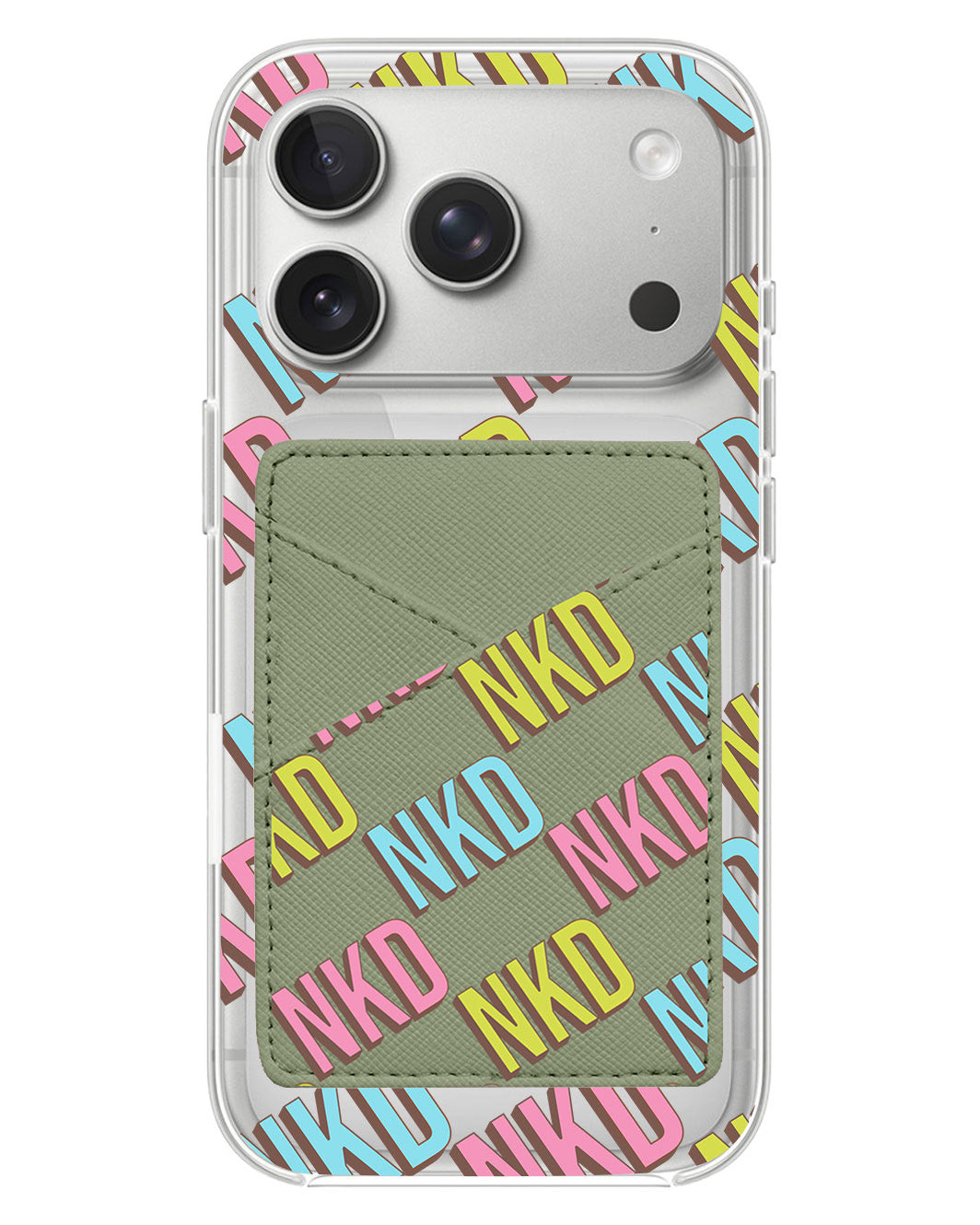 iPhone Phone Wallet Case - Diagonal Initial Monogram 3.0