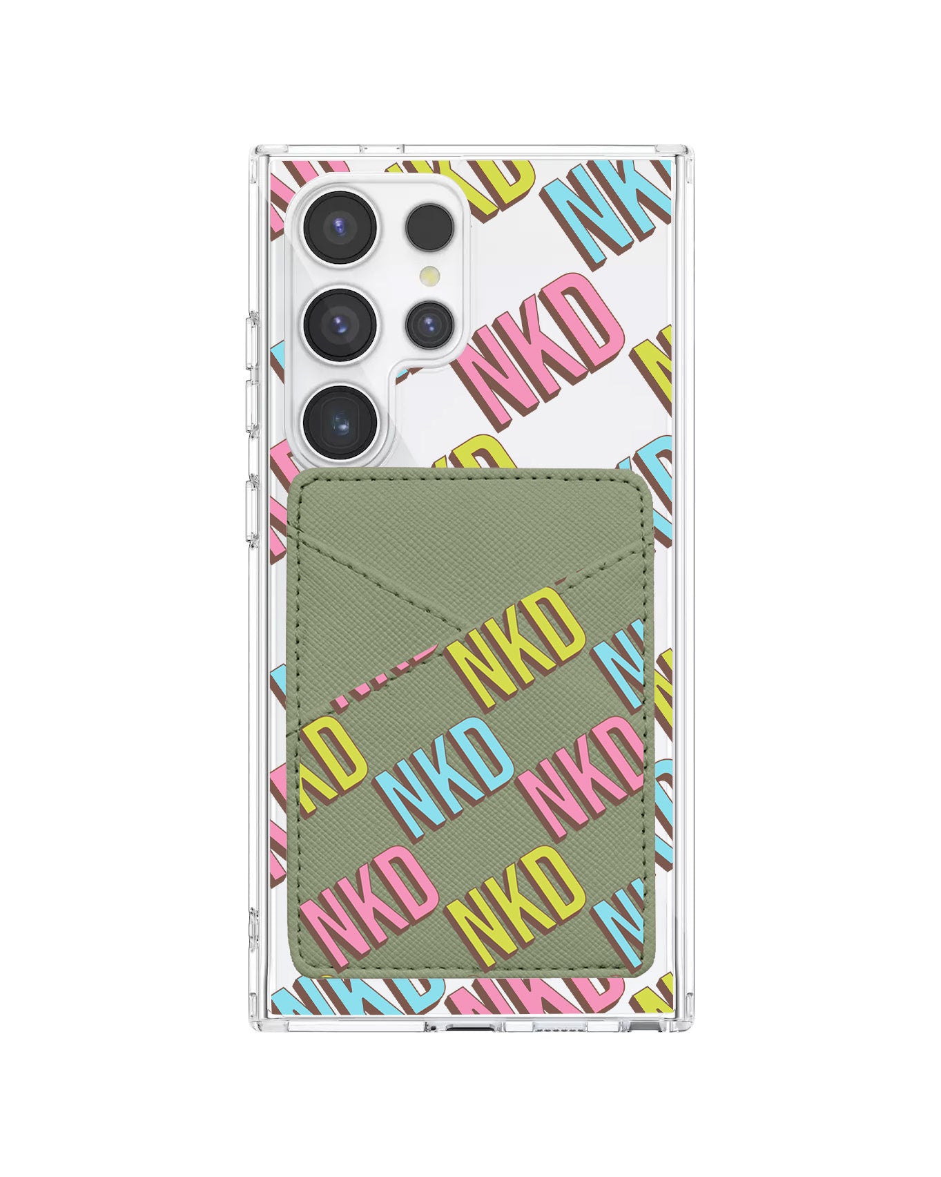 Android Phone Wallet Case - Diagonal Initial Monogram 3.0