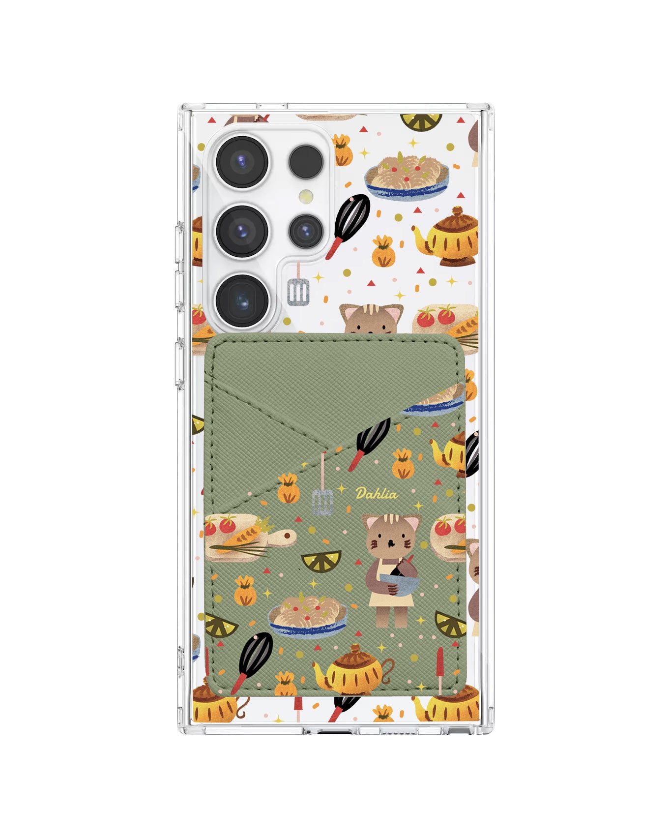 Android Phone Wallet Case - Cooking Cat
