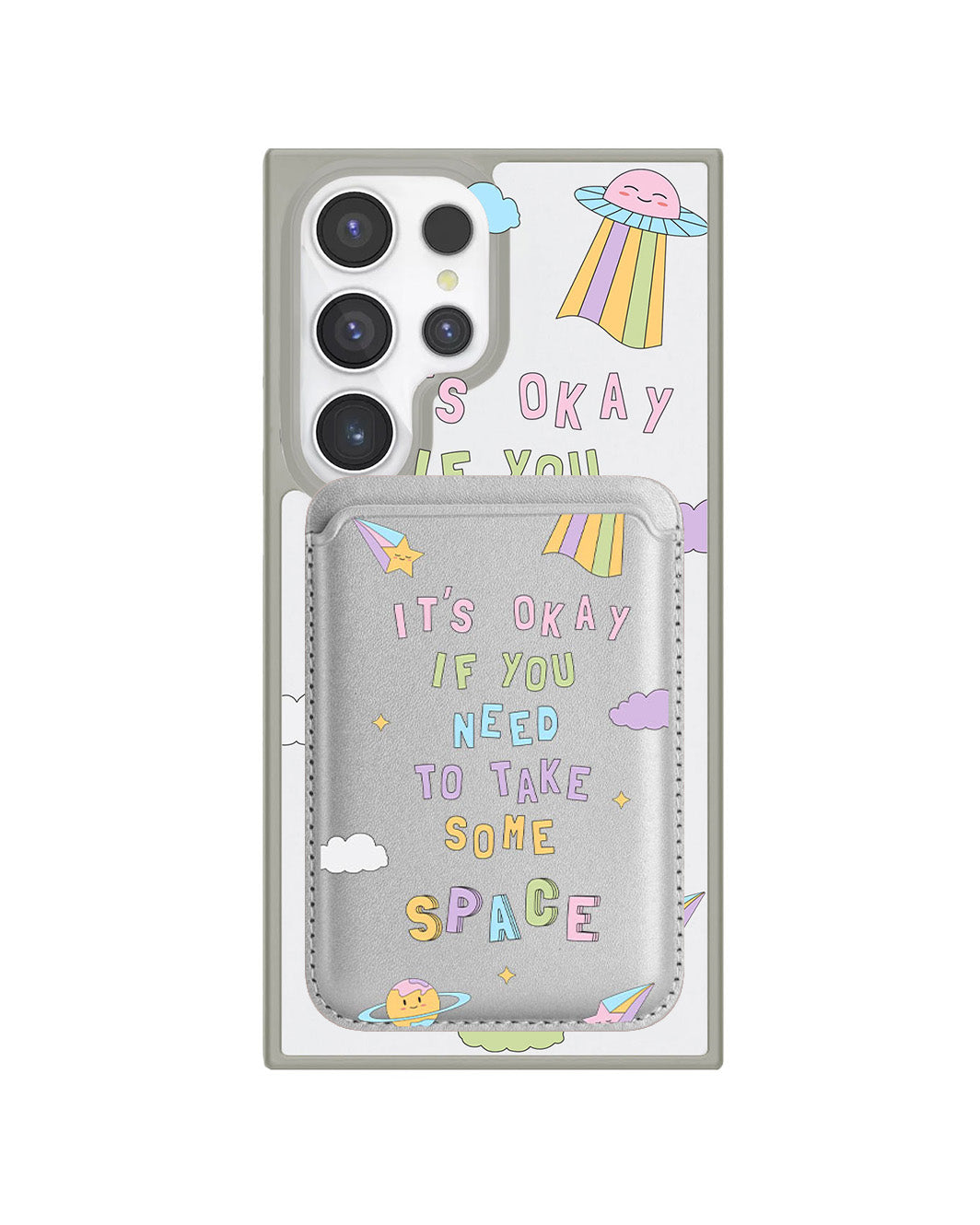 Android Magnetic Wallet Case - Space