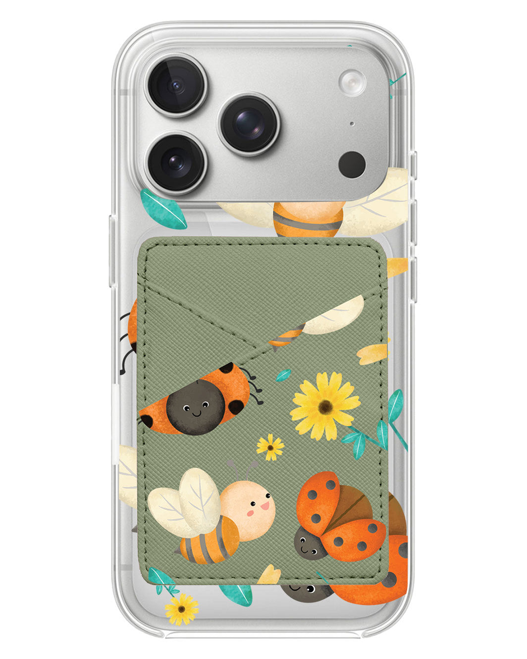 iPhone Phone Wallet Case - Lady Bug & Bee