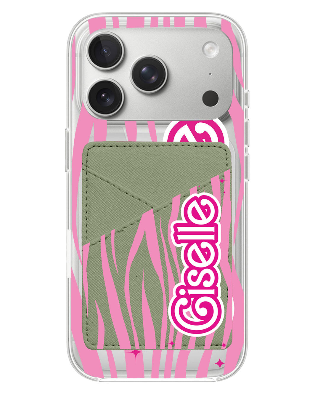 iPhone Phone Wallet Case - Barbie Zebra Pattern