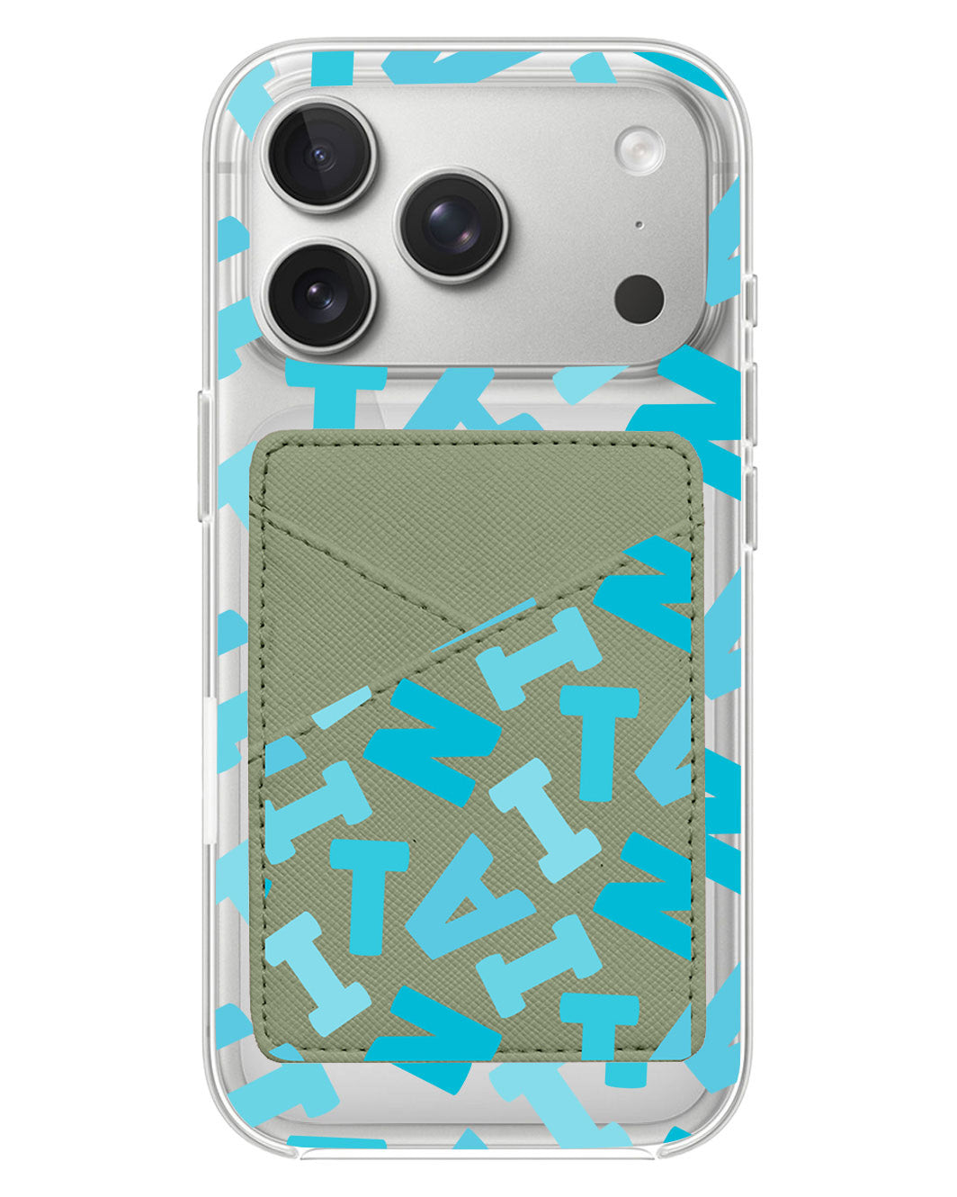 iPhone Phone Wallet Case - Scattered Monogram 5.0