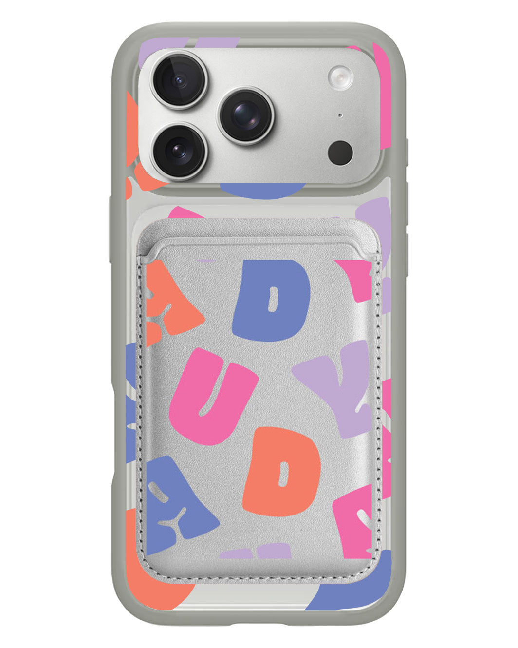 iPhone Magnetic Wallet Case - Chubby Monogram