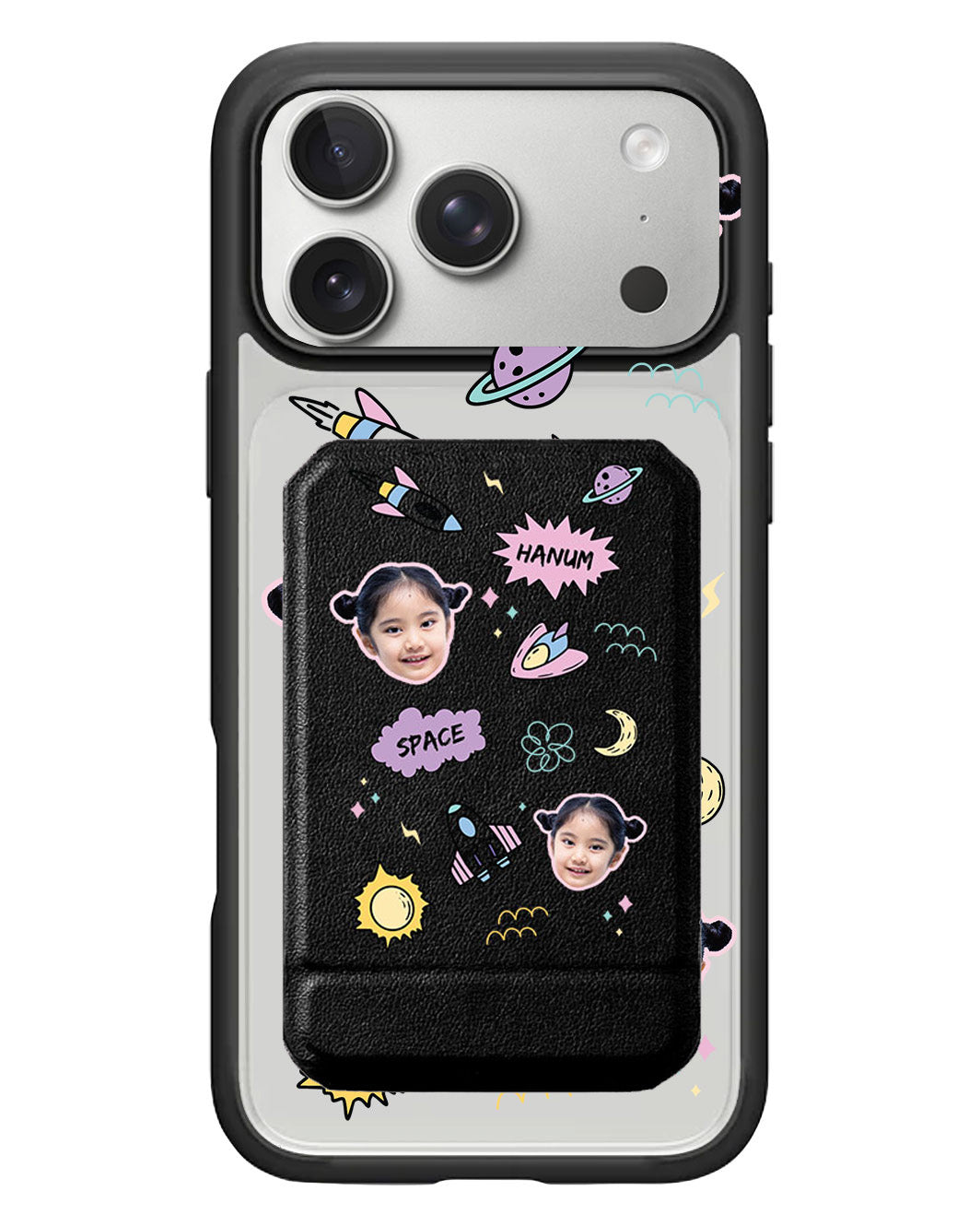 iPhone Magnetic Multifold Wallet - Face Grid Space
