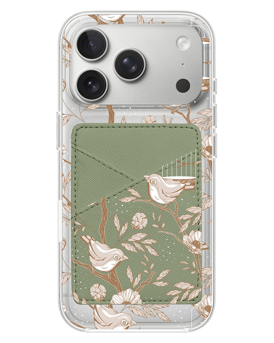 iPhone Phone Wallet Case - Lovebird Monochrome 3.0