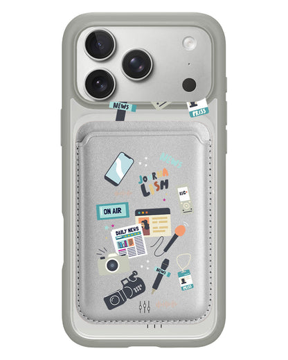 iPhone Magnetic Wallet Case - Journalism