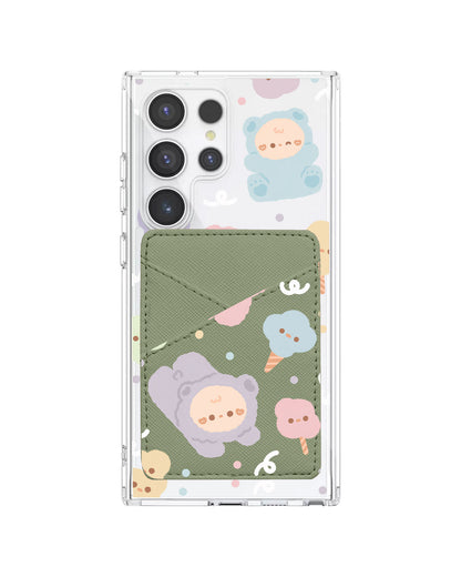 Android Phone Wallet Case - Cotton Teddy