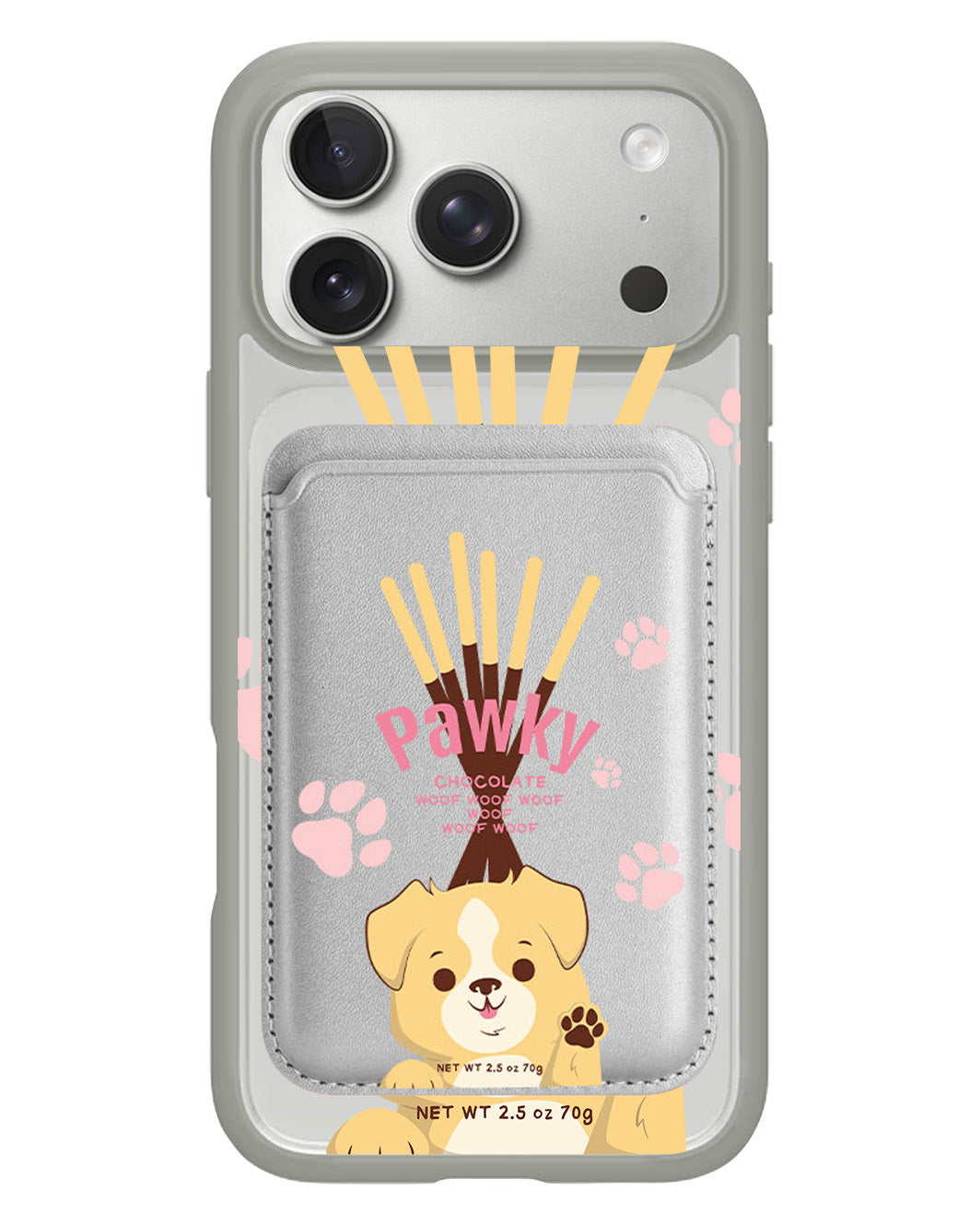 iPhone Magnetic Wallet Case - Pawky Dog