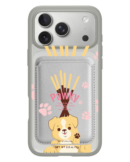 iPhone Magnetic Wallet Case - Pawky Dog