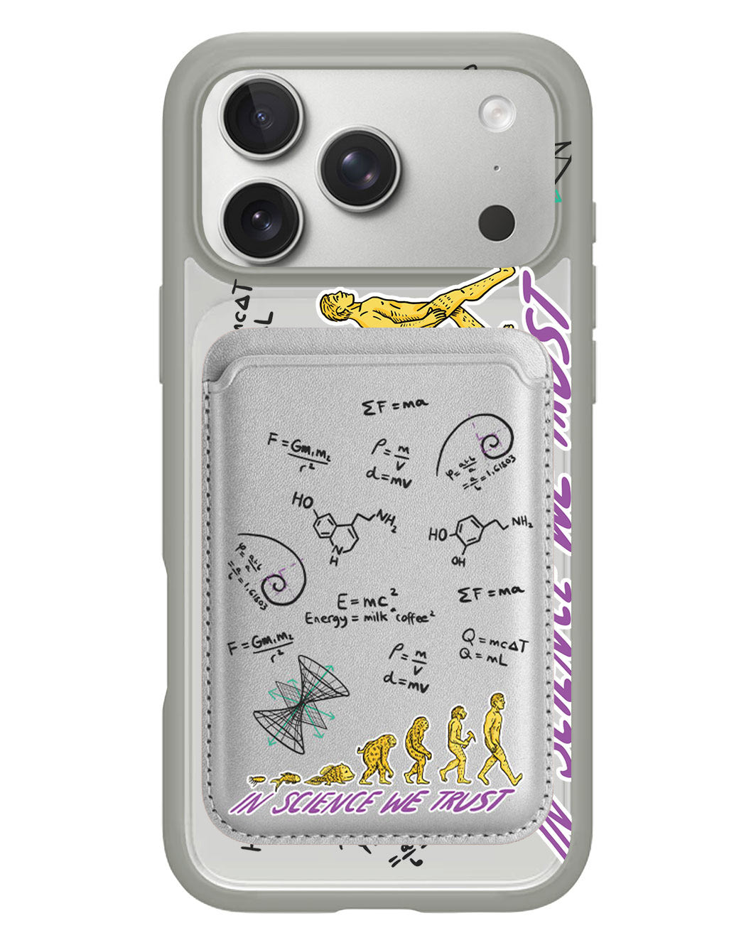 iPhone Magnetic Wallet Case - Science 1.0