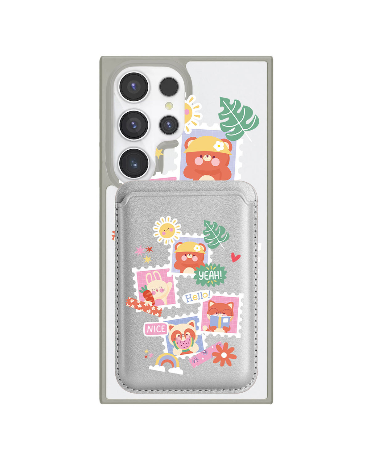 Android Magnetic Wallet Case - Animal Squad