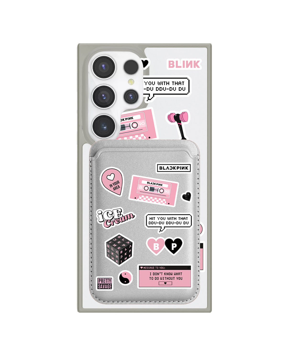 Android Magnetic Wallet Case - Blackpink Sticker Pack