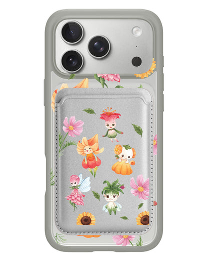 iPhone Magnetic Wallet Case - Magical Garden