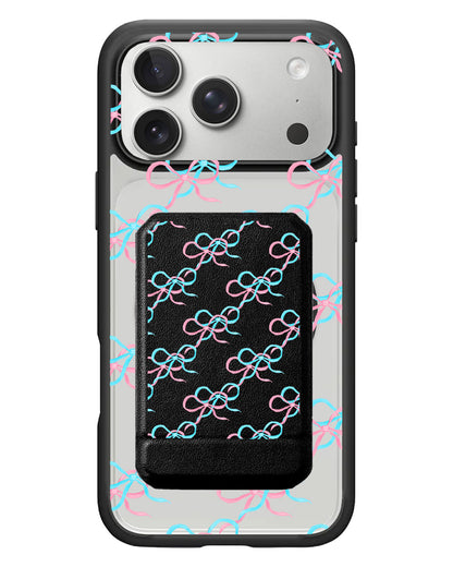 iPhone Magnetic Multifold Wallet - Coquette Overlap Bow