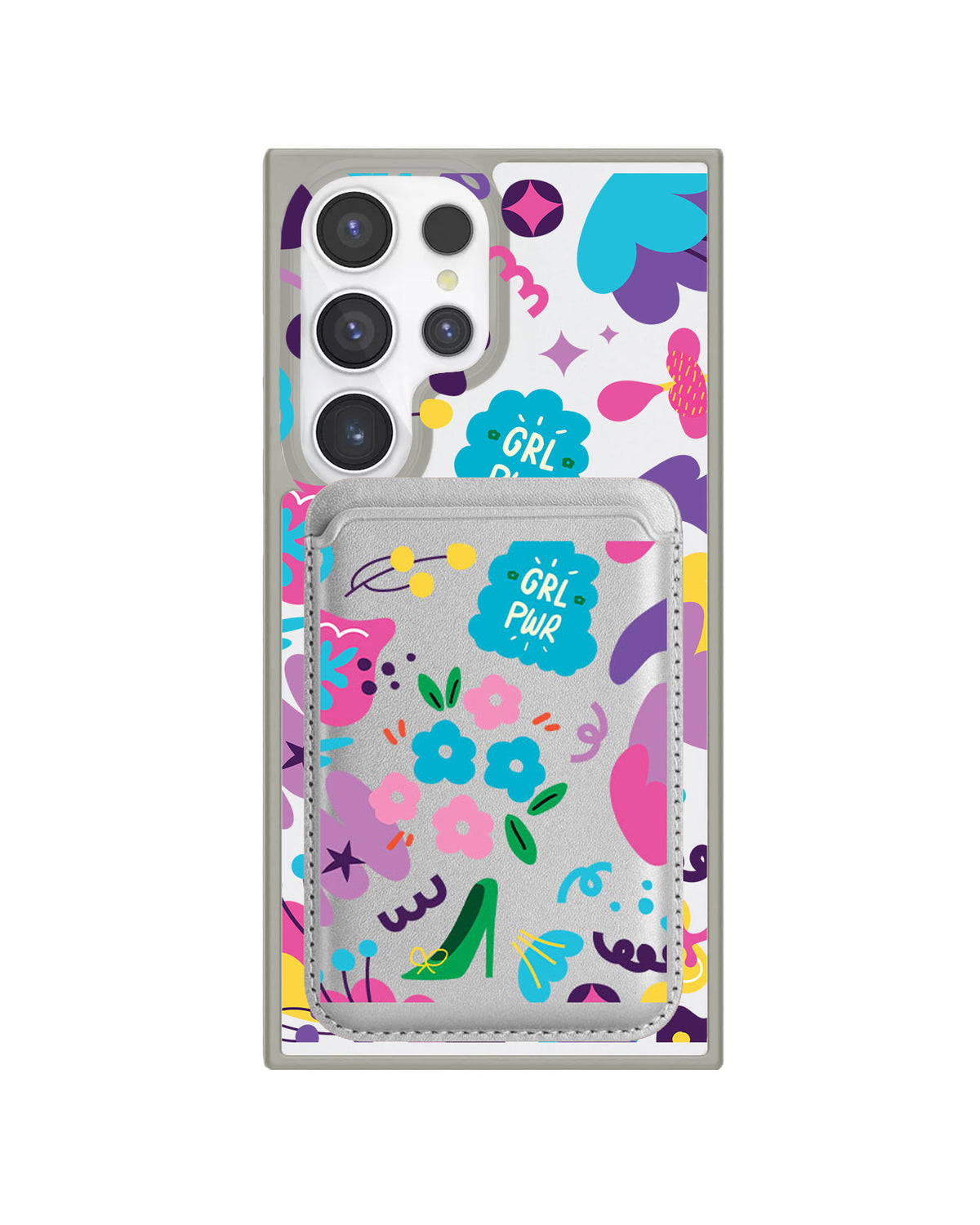 Android Magnetic Wallet Case - Girl Power 1.0