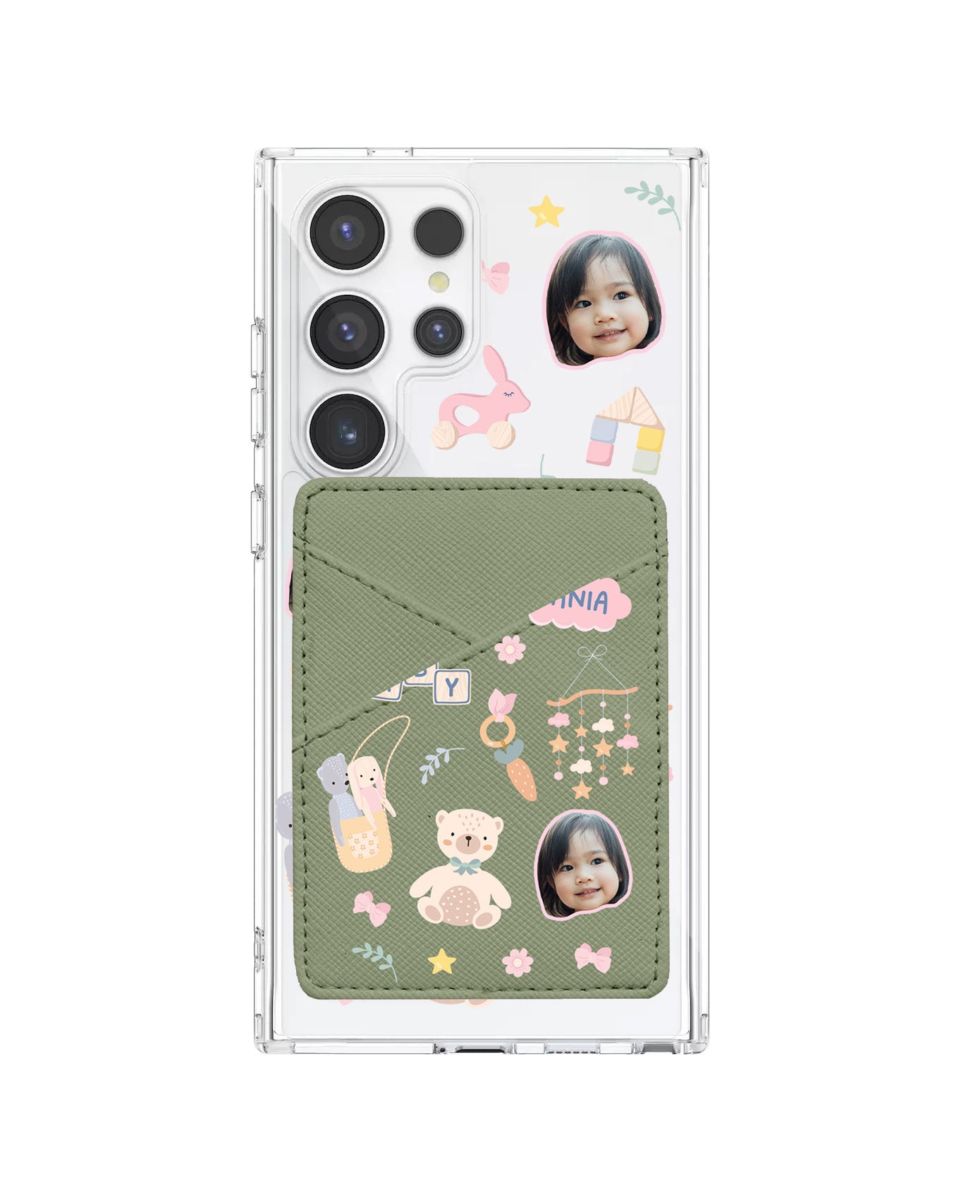 Android Phone Wallet Case - Face Grid Girl Toys