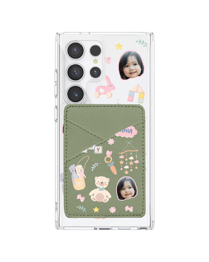 Android Phone Wallet Case - Face Grid Girl Toys