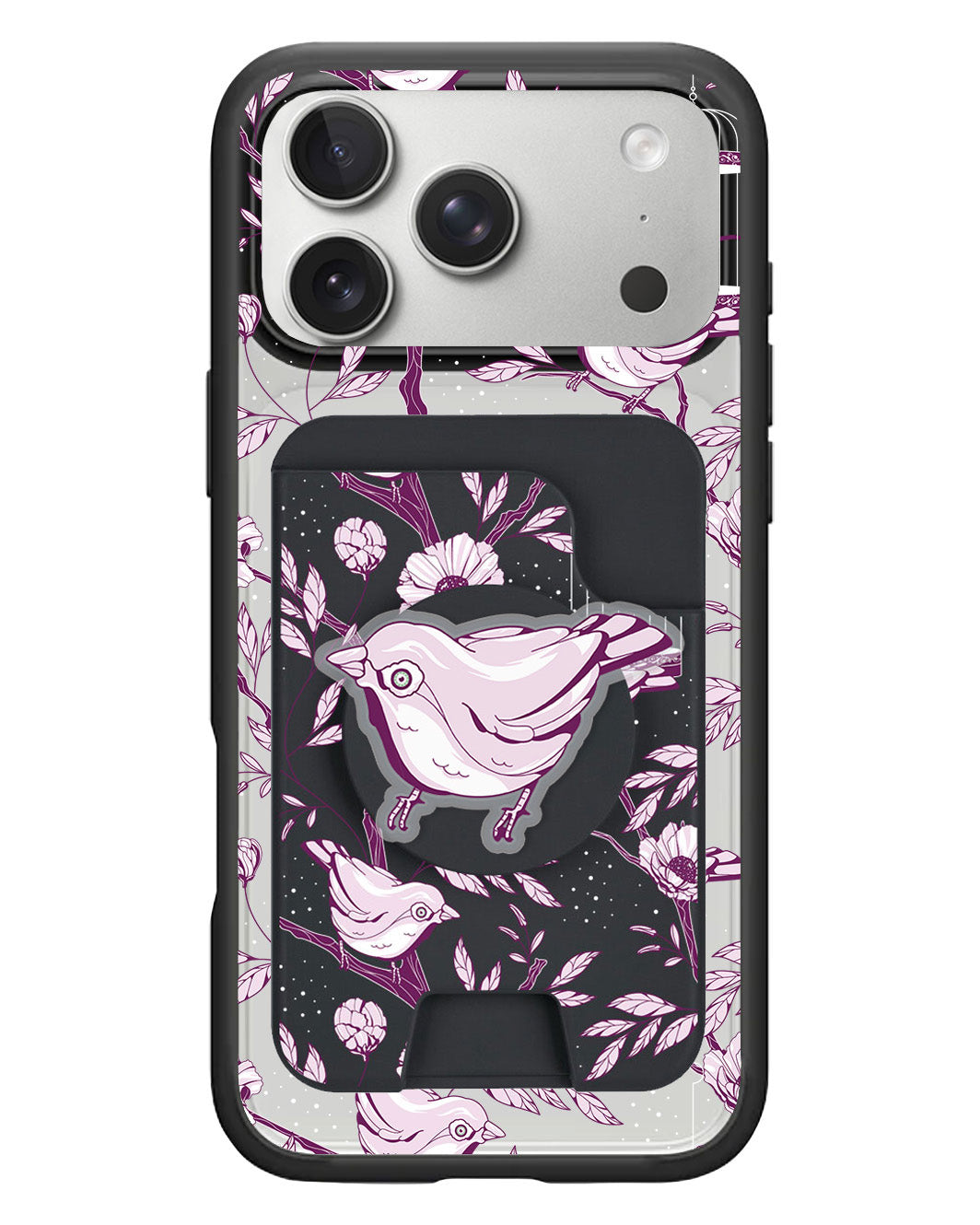 iPhone Magpop Wallet - Lovebird Monochrome 5.0