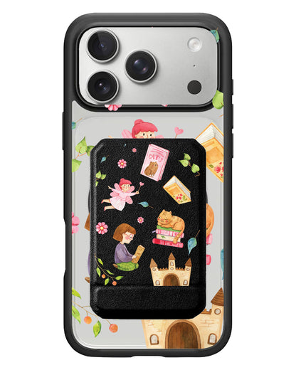 iPhone Magnetic Multifold Wallet - Fairy cat