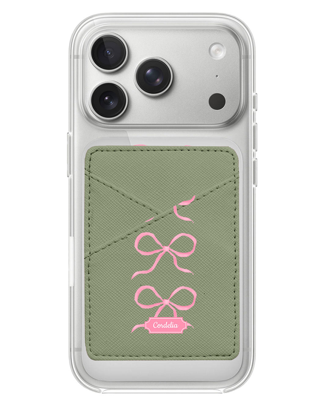 iPhone Phone Wallet Case - Coquette Triple Bow