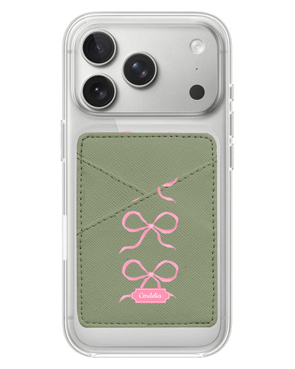 iPhone Phone Wallet Case - Coquette Triple Bow