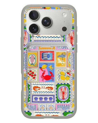 iPhone Magnetic Wallet Case - Seaside Opulence 1.0