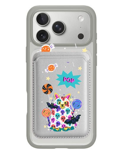 iPhone Magnetic Wallet Case - Puppy Monster