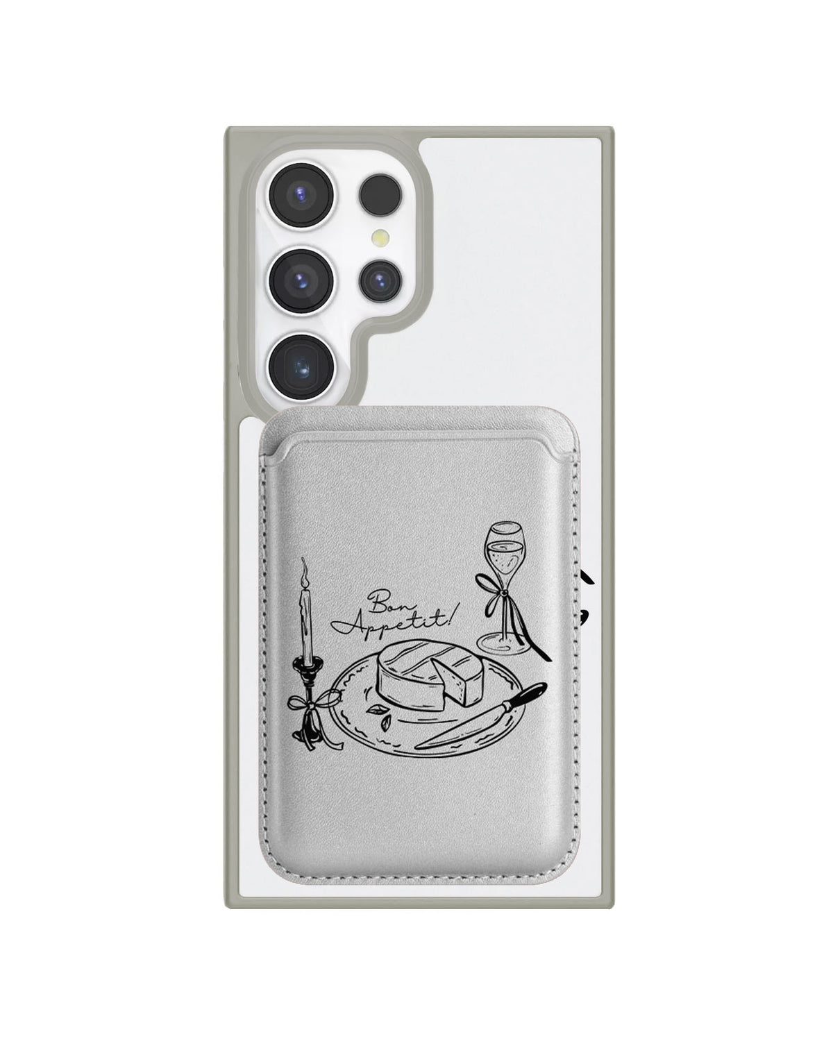 Android Magnetic Wallet Case - Bon Appetit