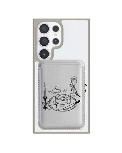 Android Magnetic Wallet Case - Bon Appetit