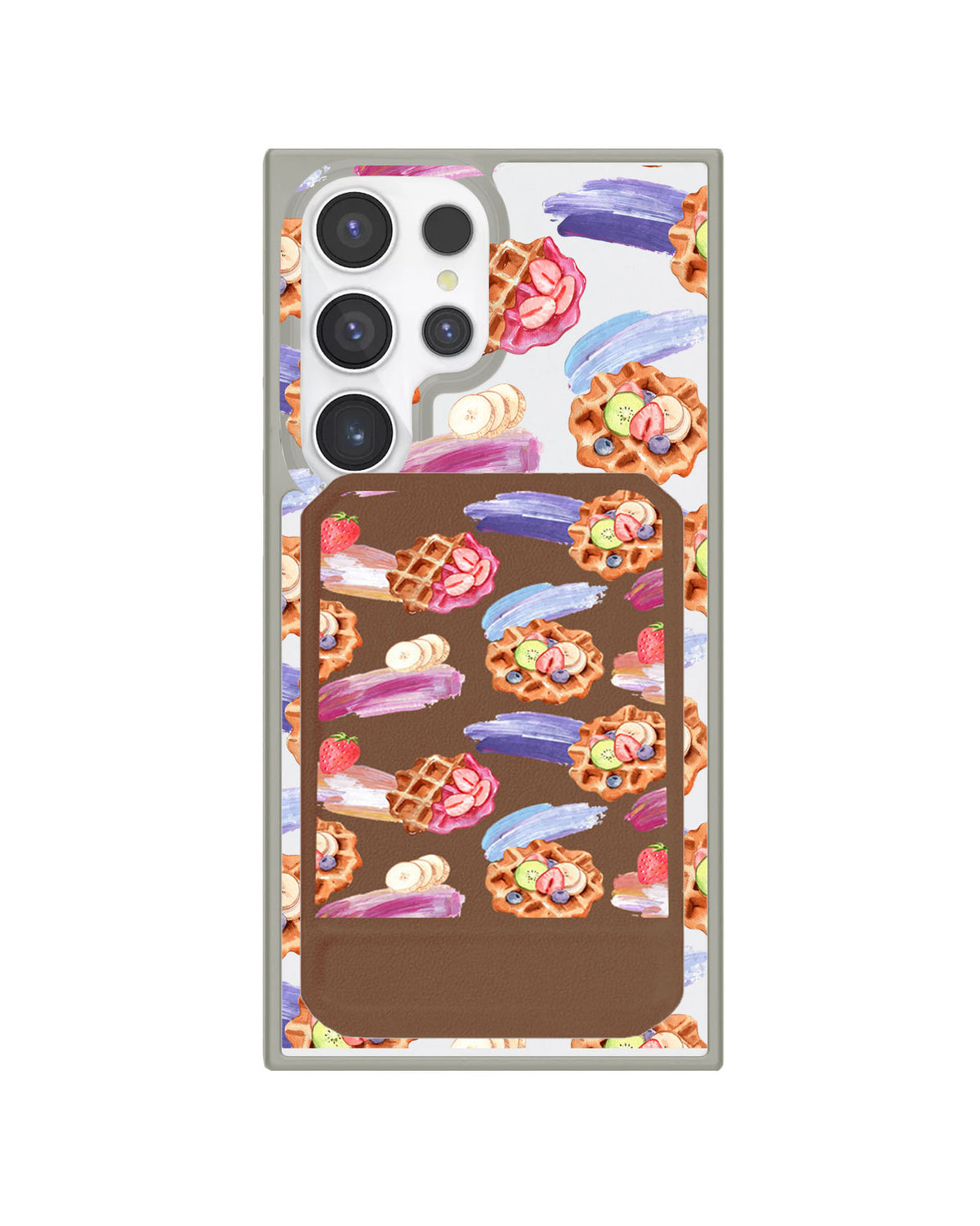 Android Magnetic Multifold Wallet - Waffles