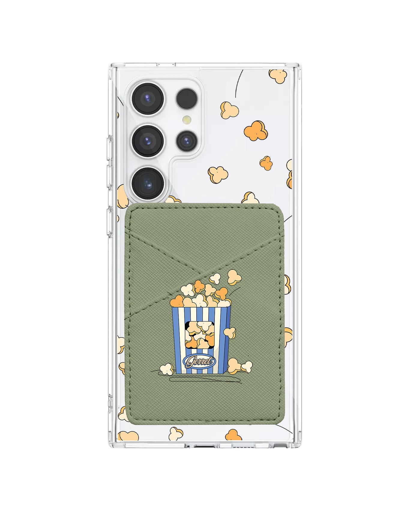 Android Phone Wallet Case - Popcorn
