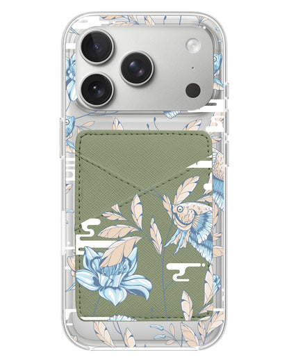 iPhone Phone Wallet Case - Fish & Floral 4.0