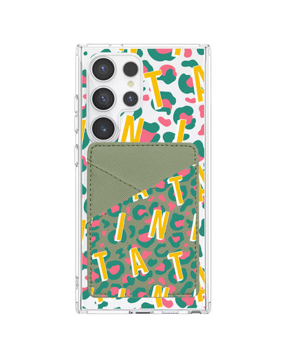 Android Phone Wallet Case - Leopard Monogram 4.0