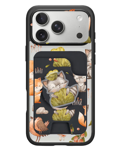 iPhone Magpop Wallet - Racoon And Friends