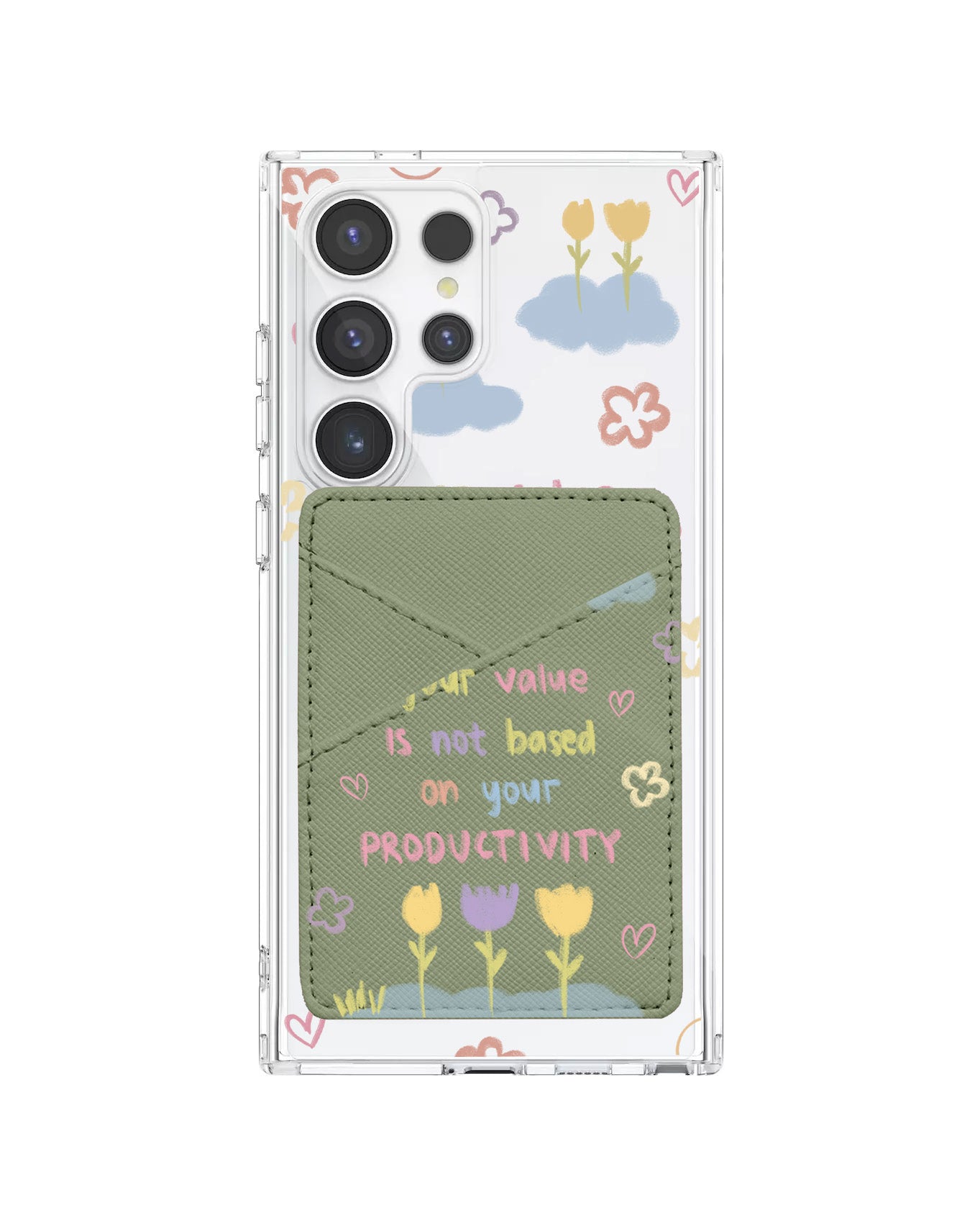Android Phone Wallet Case - Positive Energy