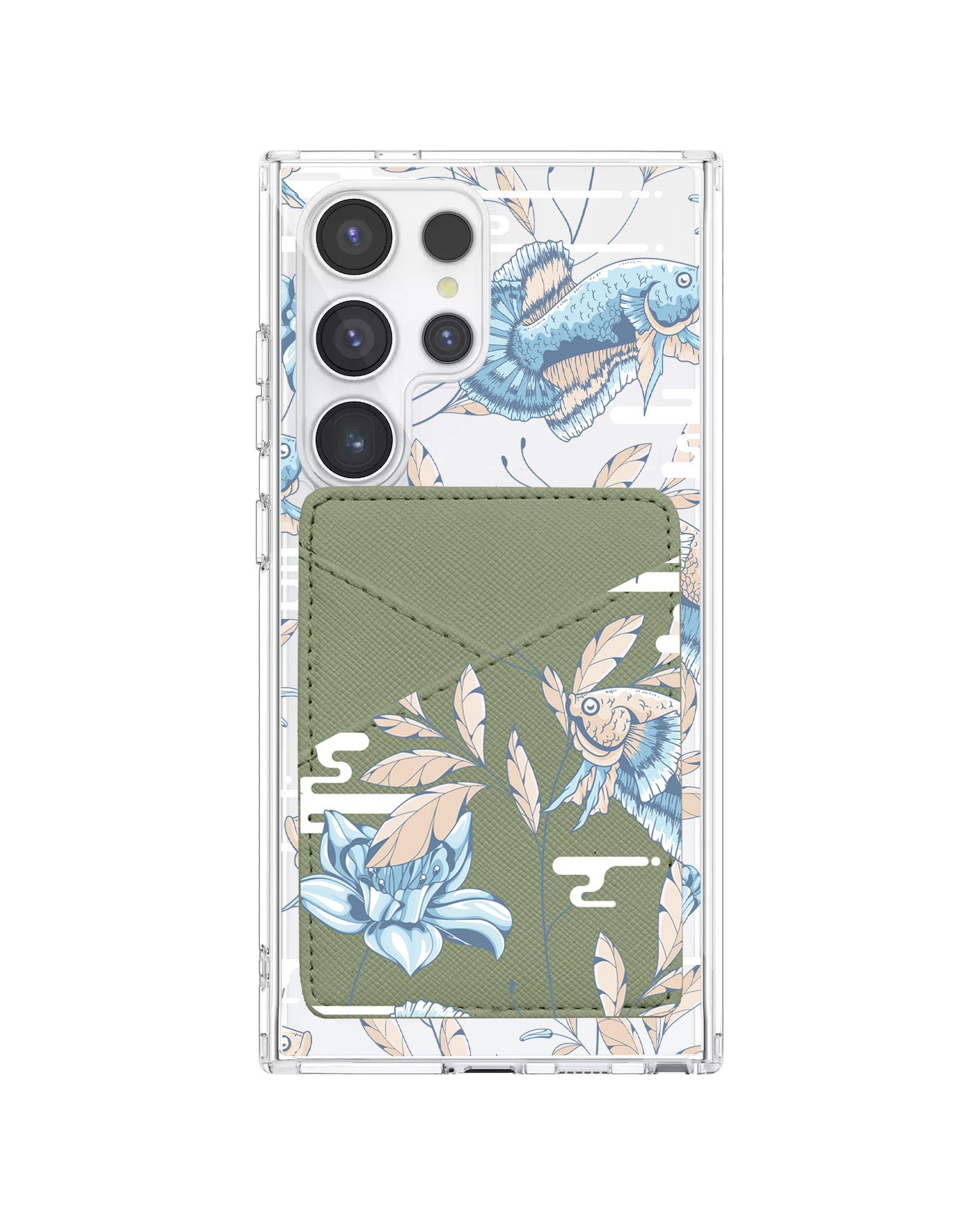 Android Phone Wallet Case - Fish & Floral 4.0