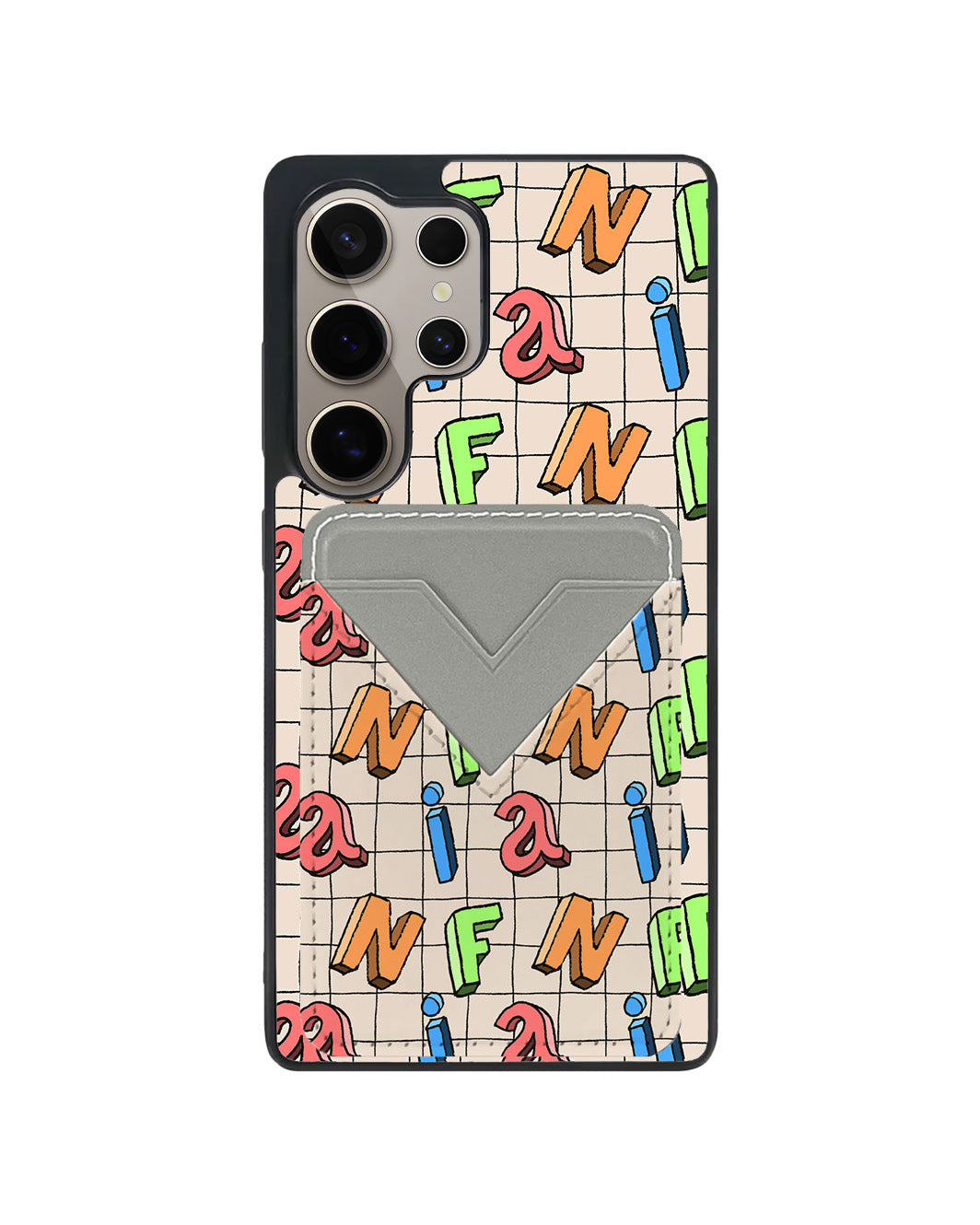 Android Avant Wallet Case - Playful Monogram